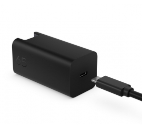 HP C90CKUT Nešiojamo kompiuterio įkroviklis 65W GaN, USB-C, EU, Juoda