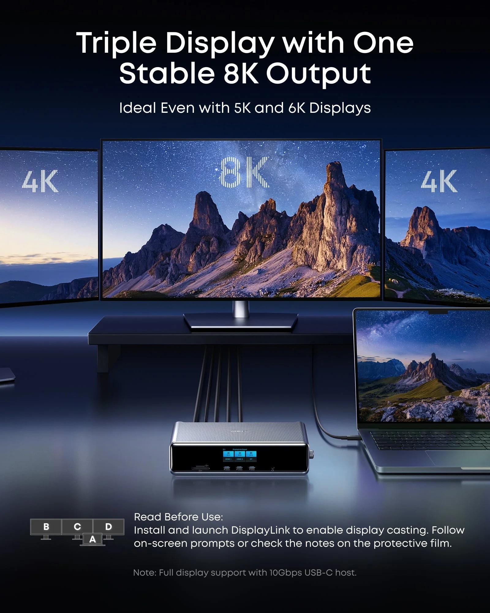 Anker Prime Docking Station (14-in-1, Triple Display, DisplayLink) | A83B33A1