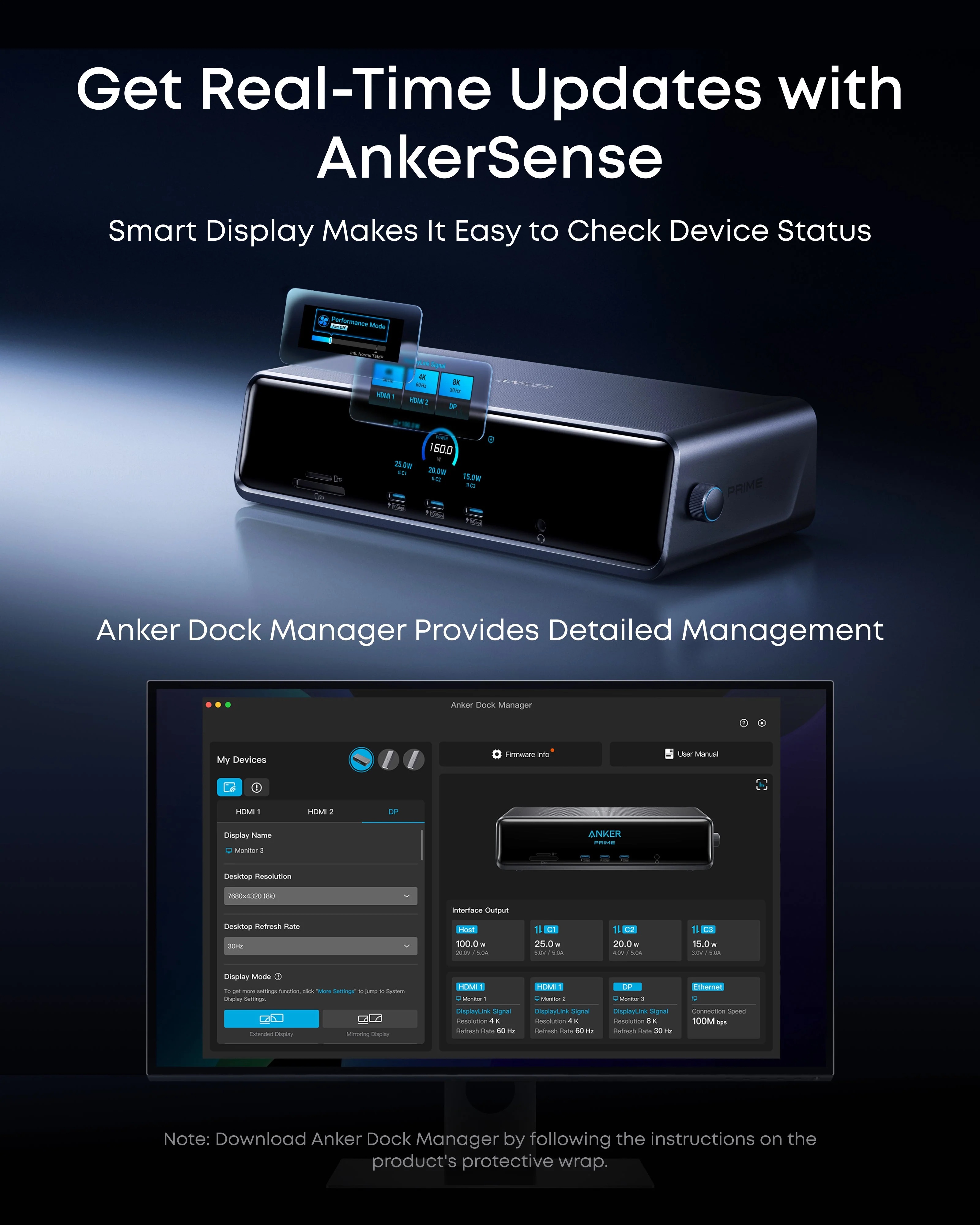 Anker Prime Docking Station (14-in-1, Triple Display, DisplayLink) | A83B33A1