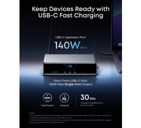 Anker Prime Docking Station (14-in-1, Triple Display, DisplayLink) | A83B33A1