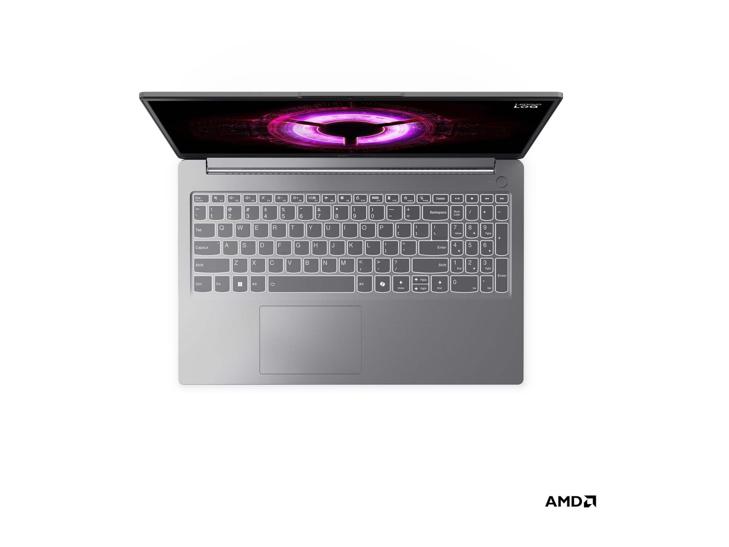 Lenovo LOQ 15ARP10E | Luna Grey | 15.6 " | IPS | FHD | 1920 x 1080 pixels | Anti-glare | AMD Ryzen 7 | 7735HS | 16 GB | SO-DIMM DDR5 | Solid-state drive capacity 512 GB | NVIDIA GeForce RTX 4050 | GDDR6 | 6 GB | Windows 11 Home | 802.11ax | Bluetooth vers