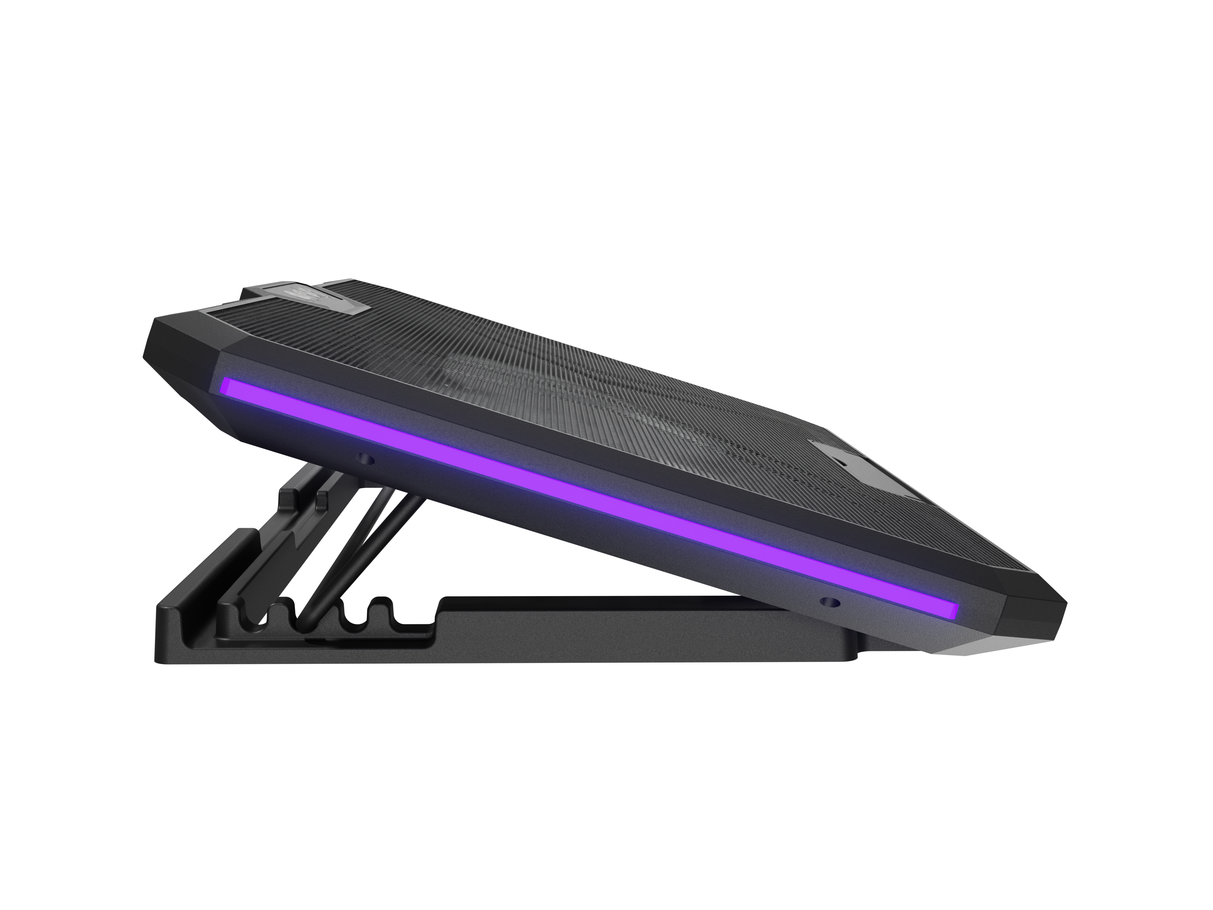 Fury Laptop Cooler Cooling Pad Fury Gunbai G3 Fans, RGB LED Light, 2 USB, 14.1-17.3"