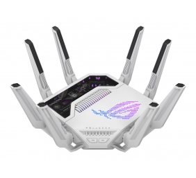 Asus WiFi 7 Tri-band Gaming Router | ROG Rapture GT-BE19000AI | 802.11ax | 10/100/1000 Mbit/s | Ethernet LAN (RJ-45) ports 1 | Mesh Support Yes | MU-MiMO Yes | 4G/5G | Antenna type External