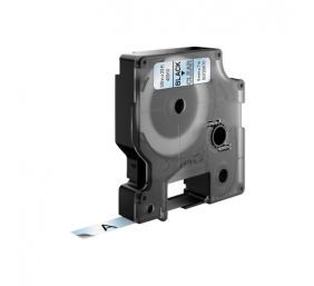 Dymo 40910 (S0720670) D1 Etikečių juostelė 9mm x 7m, Black on Clear