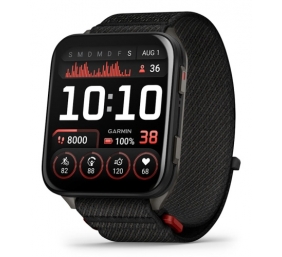 Garmin Venu X1 Išmanusis laikrodis Black, Slate Titanium Caseback / Black ComfortFit Nylon Band
