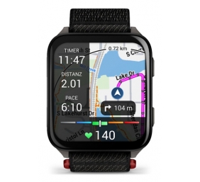 Garmin Venu X1 Išmanusis laikrodis Black, Slate Titanium Caseback / Black ComfortFit Nylon Band