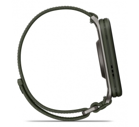 Garmin Venu X1 Išmanusis laikrodis Moss, Titanium Caseback / Moss ComfortFit Nylon Band