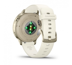 Garmin Venu 4 Išmanusis laikrodis 41 mm Lunar Gold / Bone Silicone Band