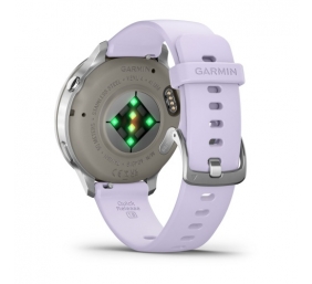 Garmin Venu 4 Išmanusis laikrodis 41 mm Silver / Periwinkle Silicone Band