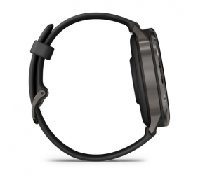 Garmin Venu 4 Išmanusis laikrodis 45 mm Slate / Black Silicone Band