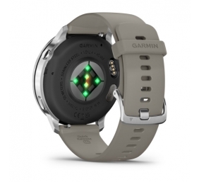 Garmin Venu 4 Išmanusis laikrodis 45 mm Silver / Silver Gray Silicone Band