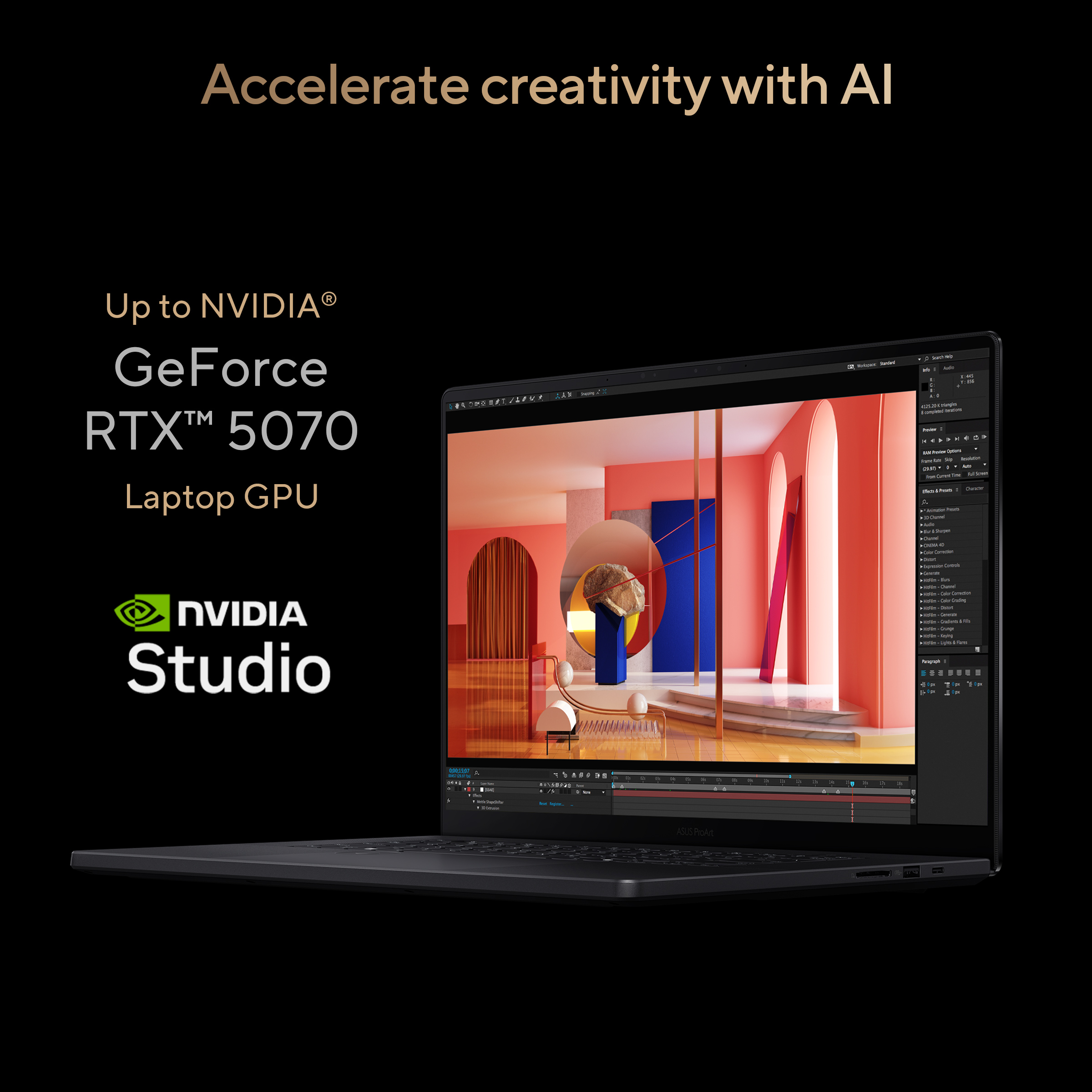 Asus ProArt P16 H7606WP-SR231X | Nano Black | 16 " | OLED | Touchscreen | 3K | 2880 x 1800 pixels | 120 Hz | Glossy | AMD Ryzen AI 9 | HX 370 | 64 GB | LPDDR5X | Solid-state drive capacity 2000 GB | NVIDIA GeForce RTX 5070 | GDDR7 | 8 GB | Windows 11 Pro 