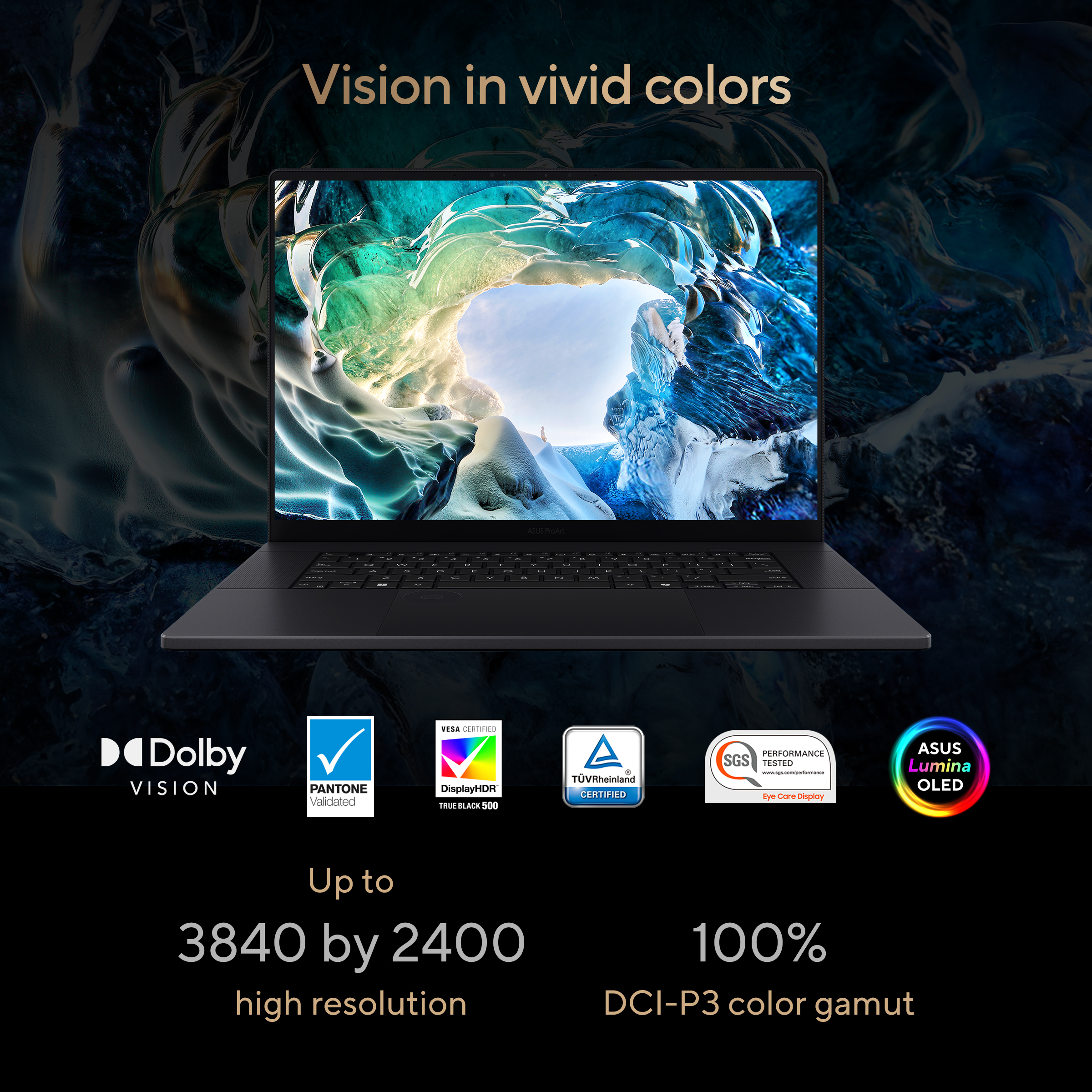 Asus ProArt P16 H7606WP-SR231X | Nano Black | 16 " | OLED | Touchscreen | 3K | 2880 x 1800 pixels | 120 Hz | Glossy | AMD Ryzen AI 9 | HX 370 | 64 GB | LPDDR5X | Solid-state drive capacity 2000 GB | NVIDIA GeForce RTX 5070 | GDDR7 | 8 GB | Windows 11 Pro 