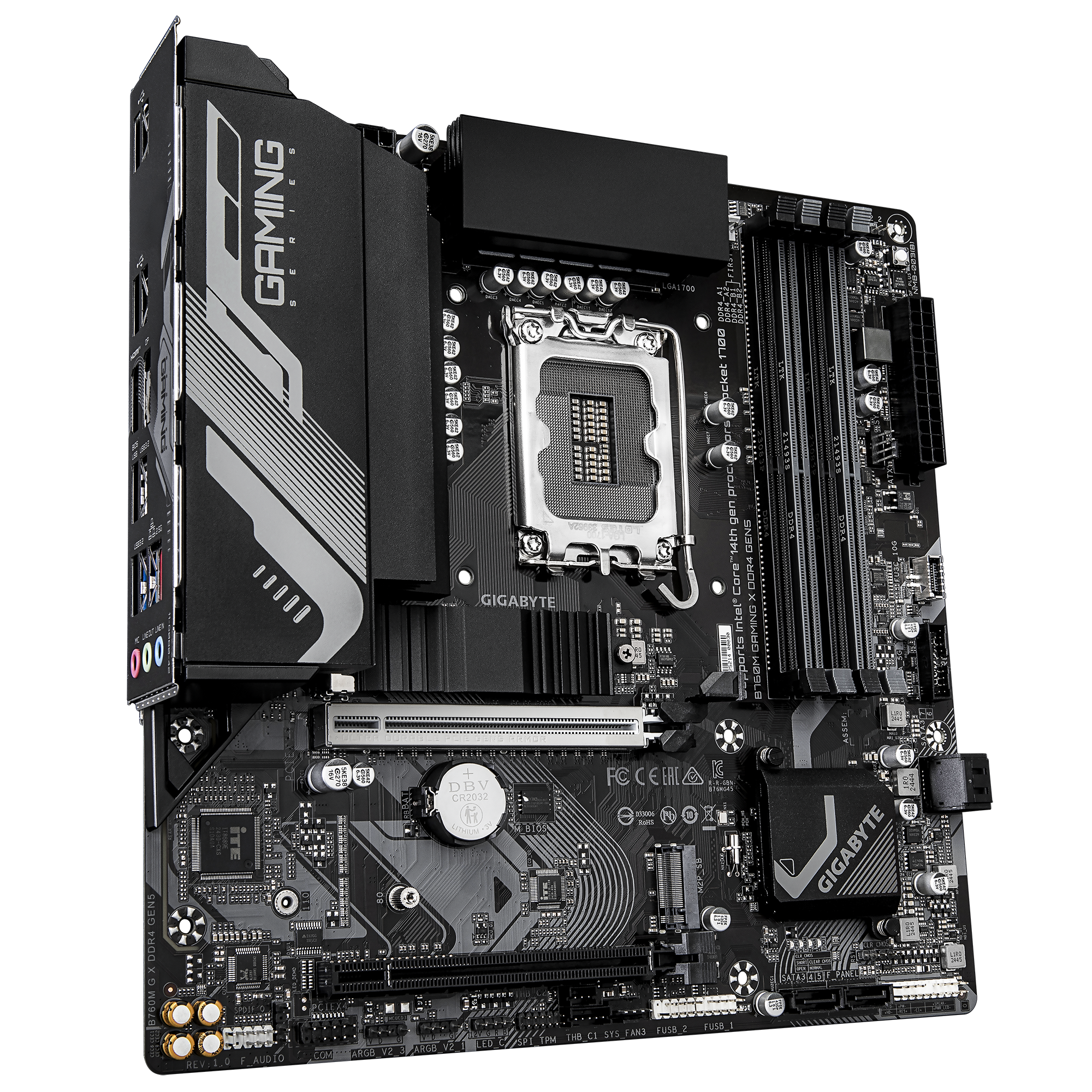 Gigabyte B760M GAMING X DDR4 GEN5 | Processor family Intel | Processor socket LGA1700 | DDR4 | Supported hard disk drive interfaces M.2, SATA | Number of SATA connectors 4