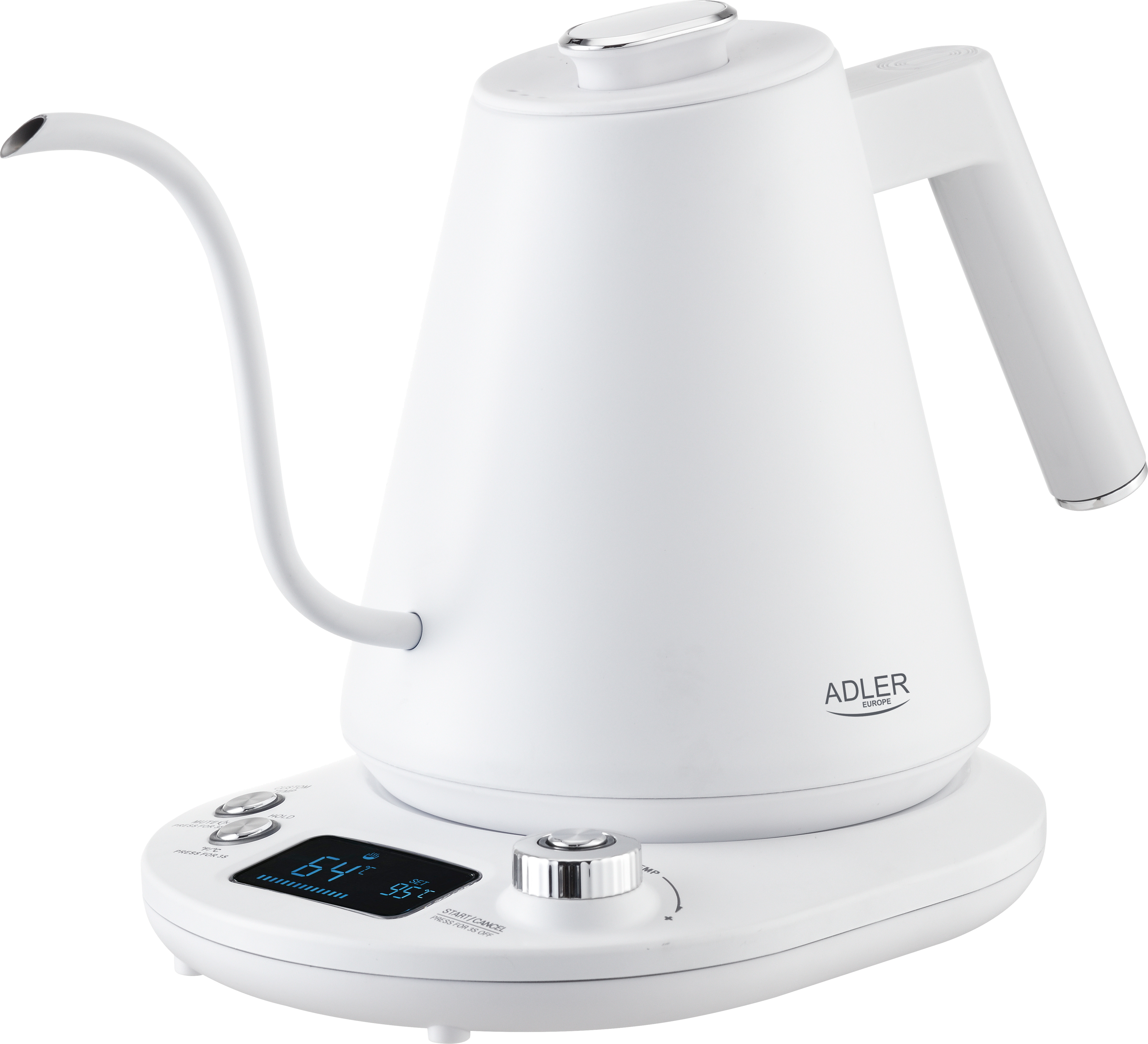 Adler | Kettle | AD 1349w | Electric | 1100 W | 1 L | Stainless Steel | 360° rotational base | White