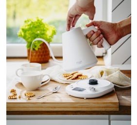 Adler | Kettle | AD 1349w | Electric | 1100 W | 1 L | Stainless Steel | 360° rotational base | White