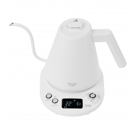 Adler | Kettle | AD 1349w | Electric | 1100 W | 1 L | Stainless Steel | 360° rotational base | White
