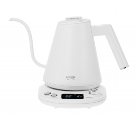 Adler | Kettle | AD 1349w | Electric | 1100 W | 1 L | Stainless Steel | 360° rotational base | White