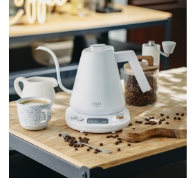 Adler | Kettle | AD 1349w | Electric | 1100 W | 1 L | Stainless Steel | 360° rotational base | White