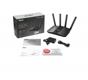 Asus | DWiFi 7 AiMesh Extendable Router | RT-BE58U | 802.11be | 10/100/1000 Mbit/s | Ethernet LAN (RJ-45) ports 5 | Mesh Support Yes | MU-MiMO Yes | 4G | Antenna type External
