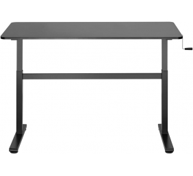 Manually adjustable sit-stand desk EO0027 | 70-117 cm | Maximum load weight 40 kg | Black