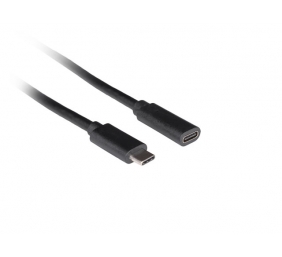 Lanberg USB-C M/F 3.1 Cable | CA-USBE-20CC-0005-BK