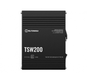 Teltonika TSW200 | Industrial POE+ Ethernet Switch | DIN rail mountable | SFP ports quantity 2 | PoE+ ports quantity 8