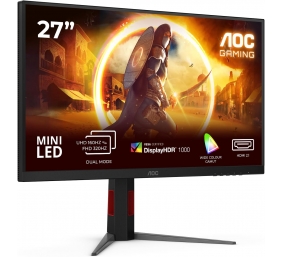 AOC | U27G4XM | 27 " | Fast IPS | UHD | 16:9 | 160 Hz | 1 ms | 3840 x 2160 pixels | 1200 cd/m² | HDMI ports quantity 1 | Black