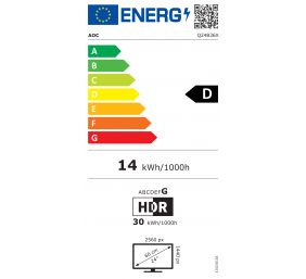 AOC | Q25G4SR | 24.5 " | Fast IPS | QHD | 16:9 | 300 Hz | 1 ms | 2560 x 1440 pixels | 400 cd/m² | HDMI ports quantity 2 | Black