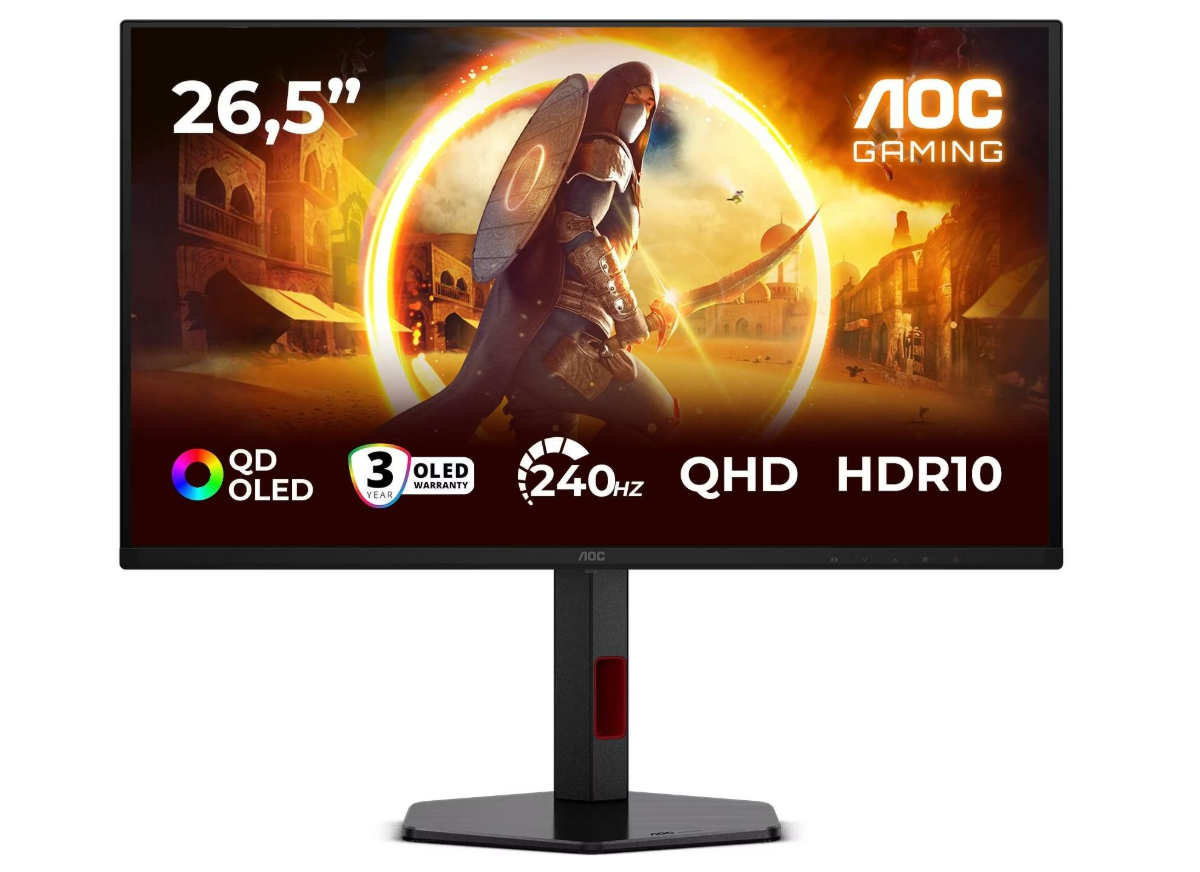 AOC | Q27G4ZDR | 27 " | QD-OLED | QHD | 16:9 | 240 Hz | 0.03 ms | 2560 x 1440 pixels | 400 cd/m² | HDMI ports quantity 2 | Black