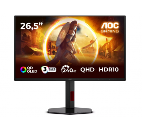 AOC | Q27G4ZDR | 27 " | QD-OLED | QHD | 16:9 | 240 Hz | 0.03 ms | 2560 x 1440 pixels | 400 cd/m² | HDMI ports quantity 2 | Black