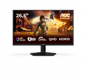 AOC Q27G41ZDF | 27 " | QD-OLED | QHD | 16:9 | 240 Hz | 0.03 ms | 2560 x 1440 pixels | 400 cd/m² | HDMI ports quantity 1 | Black