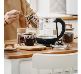 Adler Kettle | AD 1299 | Electric | 2200 W | 1.5 L | Glass | 360° rotational base | Black