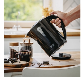 Adler Kettle | AD 1244 | Electric | 1850 W | 2.5 L | Plastic | 360° rotational base | Black