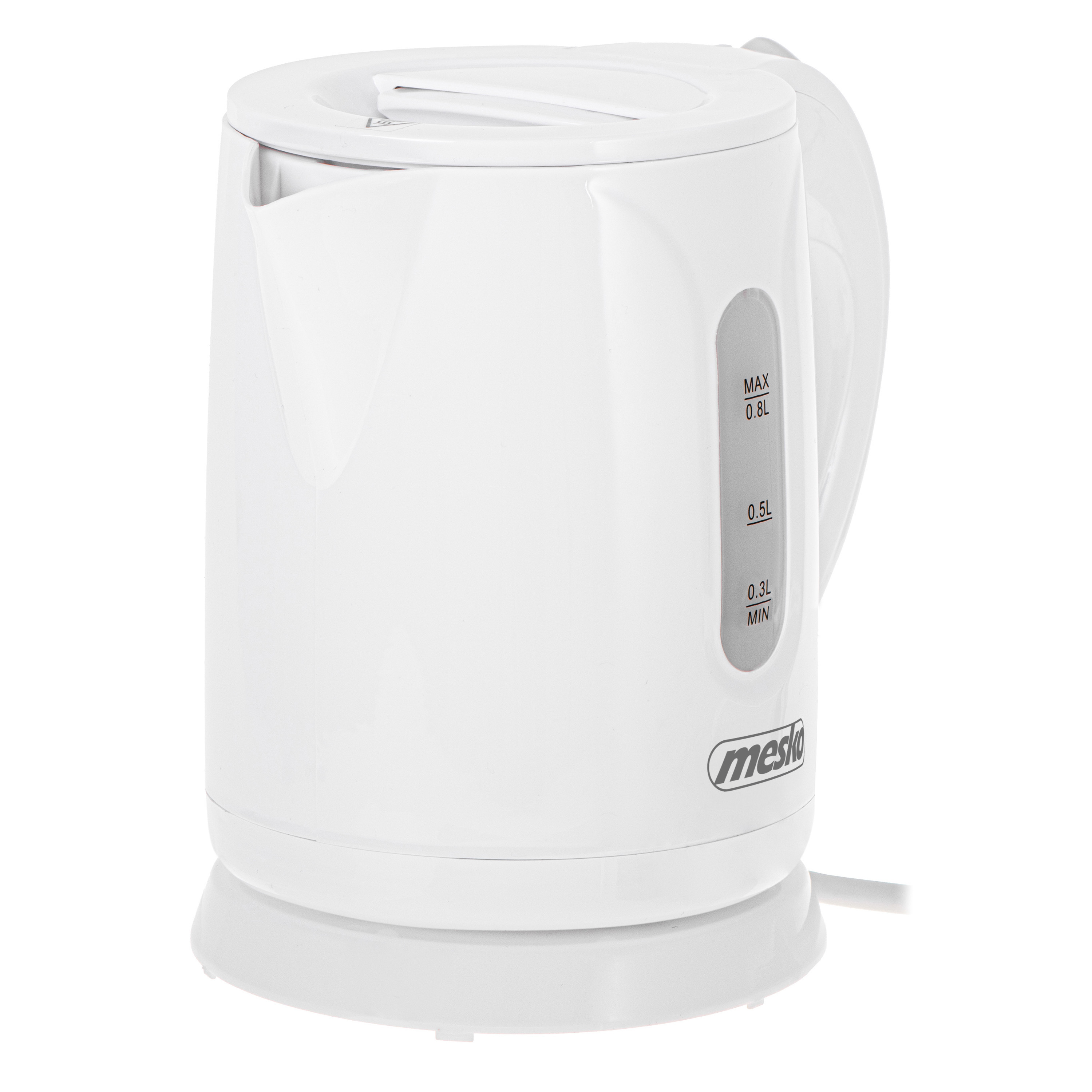 Mesko Kettle | MS 1376 | Electric | 850 W | 0.8 L | Plastic | 360° rotational base | White