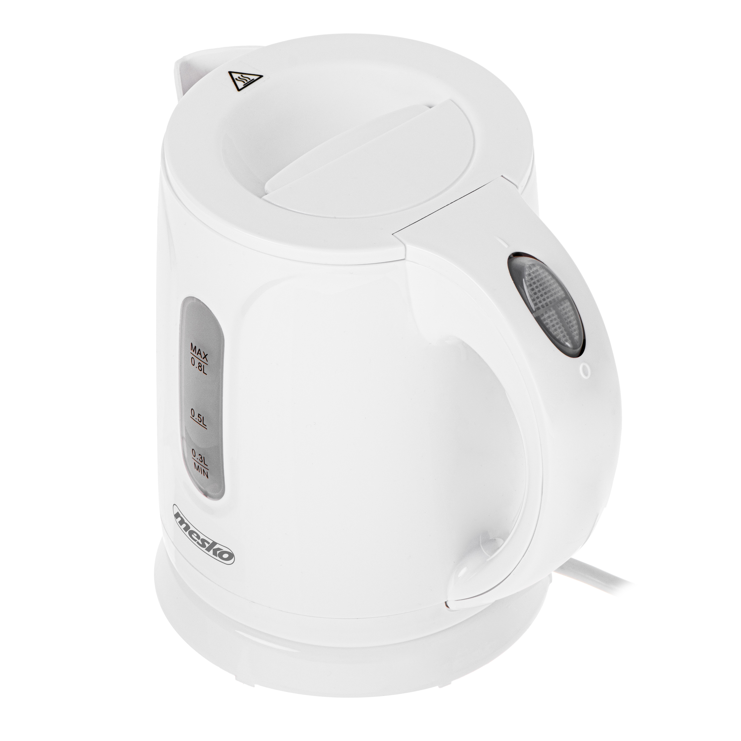 Mesko Kettle | MS 1376 | Electric | 850 W | 0.8 L | Plastic | 360° rotational base | White