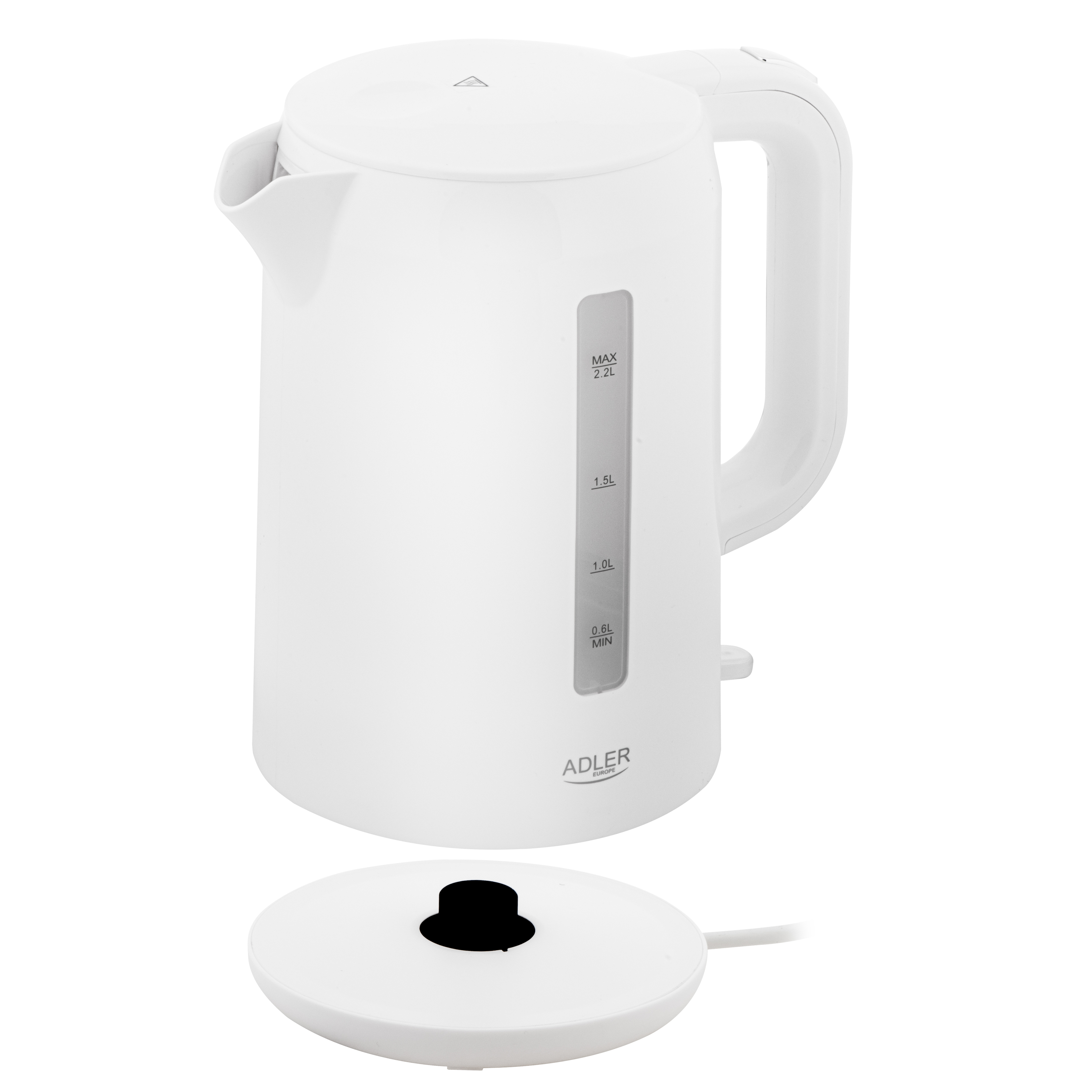 Adler Kettle | AD 1386 | Electric | 1850 W | 2.2 L | Plastic | 360° rotational base | White