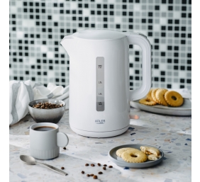 Adler Kettle | AD 1386 | Electric | 1850 W | 2.2 L | Plastic | 360° rotational base | White