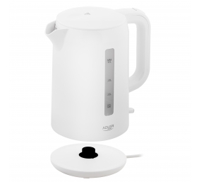 Adler Kettle | AD 1386 | Electric | 1850 W | 2.2 L | Plastic | 360° rotational base | White