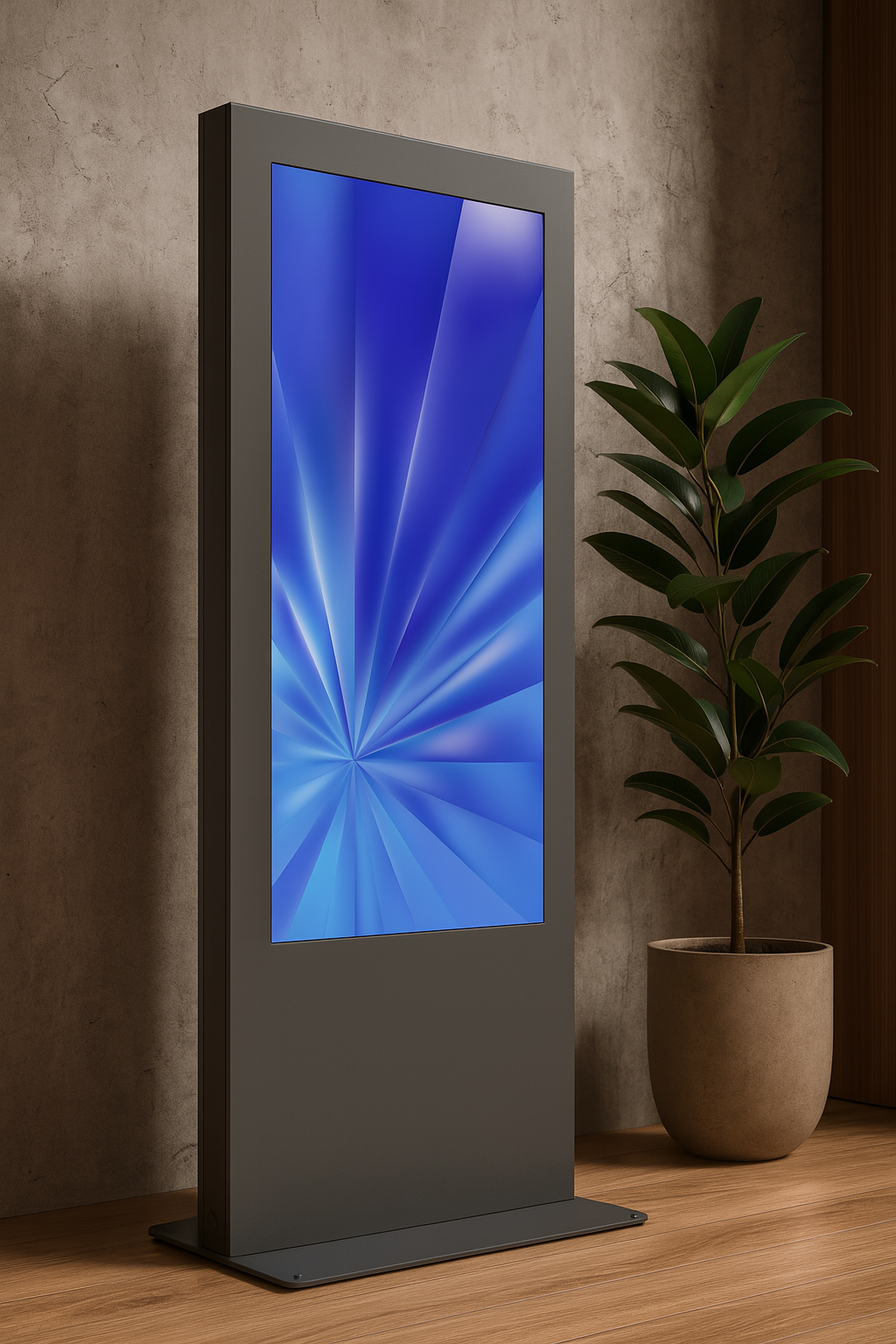 EDBAK Floor stand | IDS09.55 Indoor Public Display Totem | 55 " | Black