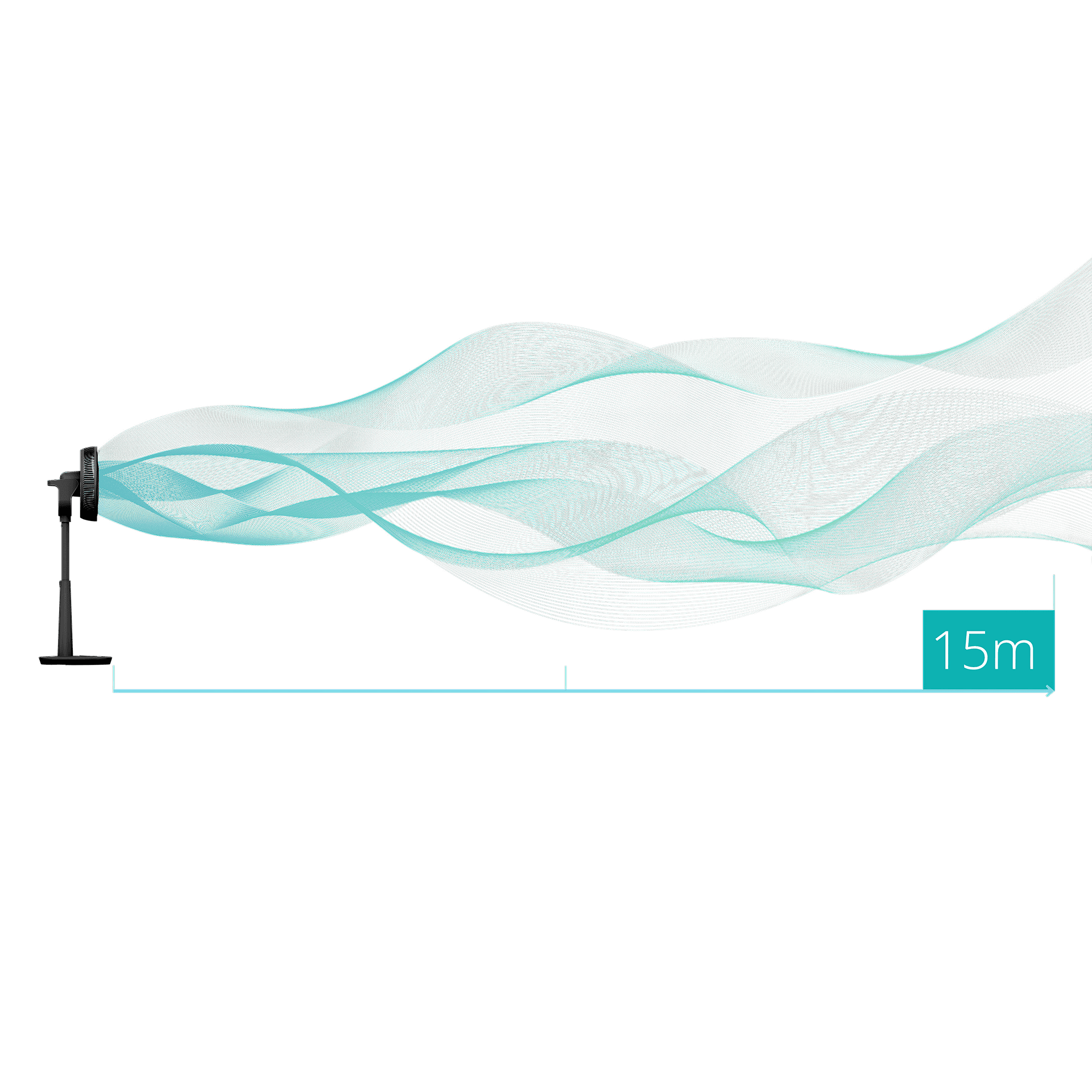 Duux Fan | Whisper 3 | Stand Fan | 19 W | Diameter 34 cm | Number of speeds 26 | Oscillation | Remote control | Black