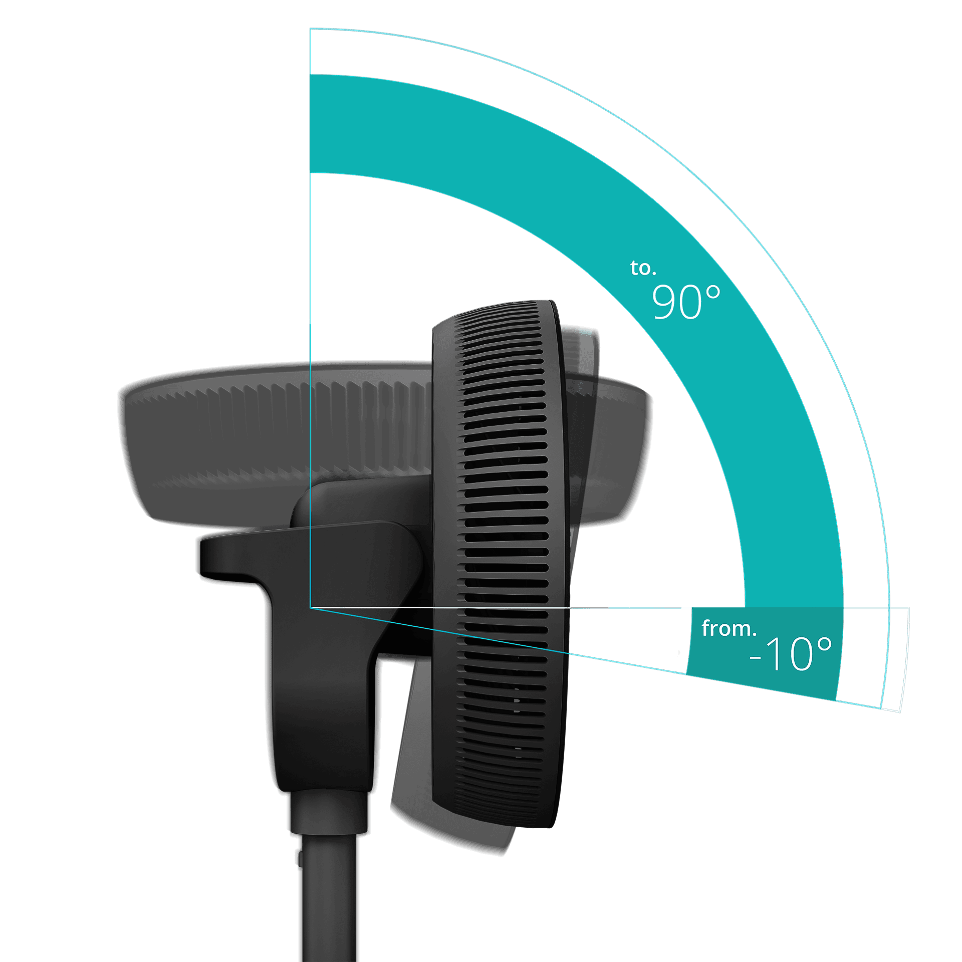 Duux Fan | Whisper 3 | Stand Fan | 19 W | Diameter 34 cm | Number of speeds 26 | Oscillation | Remote control | Black