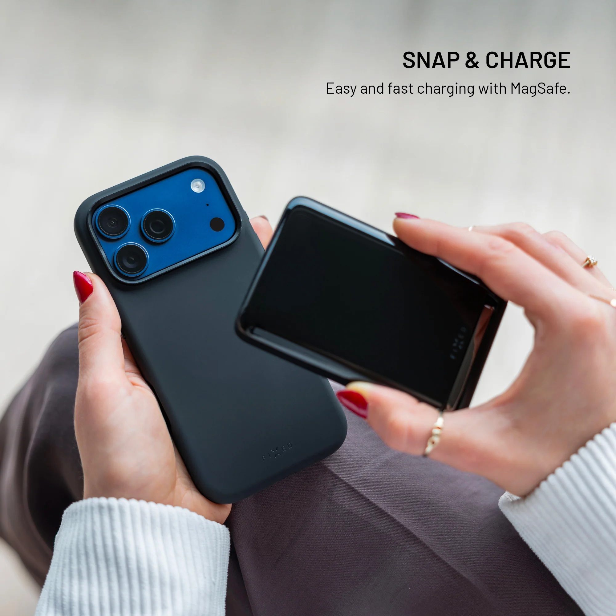 Fixed MagFlow | Back cover | Samsung | Galaxy S26 Ultra | Liquid silicon | Black