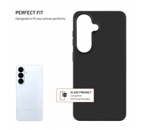 Fixed MagFlow | Back cover | Samsung | Galaxy S26 | Liquid Silicon | Black