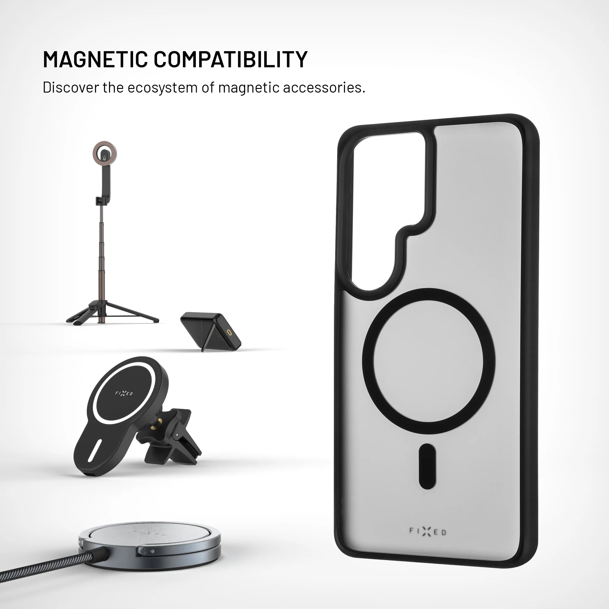 Fixed MagMisty | Back cover | Samsung | Galaxy S26 Ultra | Polycarbonate/TPU | Black