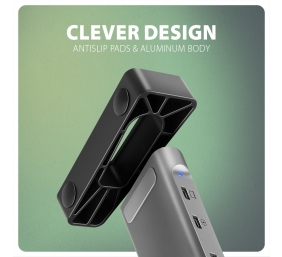 AXAGON USB-C 5Gbps LONGER 9in1 hub | HMC-10HLS