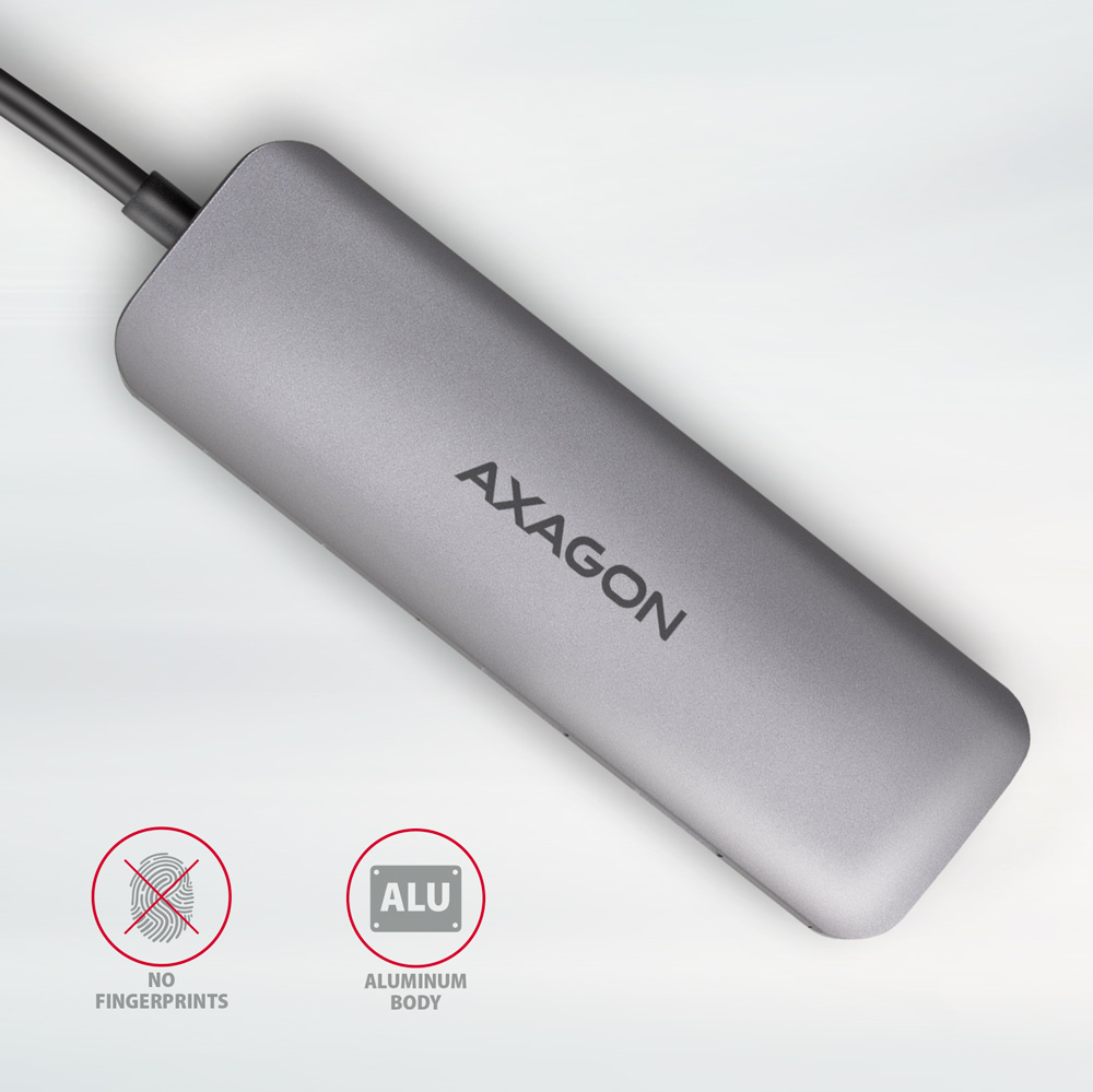 AXAGON SuperSpeed USB-C COMBO 5in1 hub | HMC-HCR3A