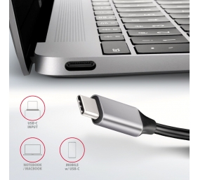 AXAGON SuperSpeed USB-C COMBO 5in1 hub | HMC-HCR3A