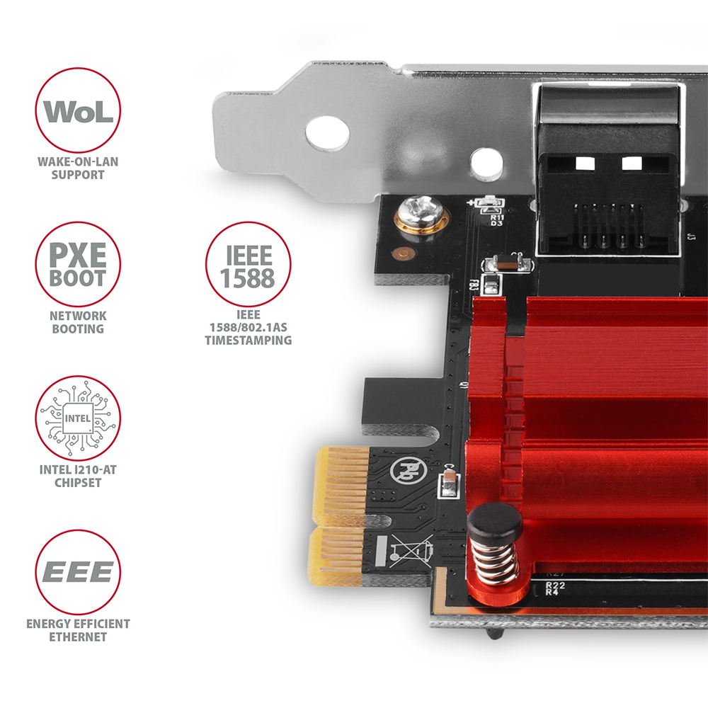 AXAGON PCIe Gigabit Ethernet | PCEE-GIX