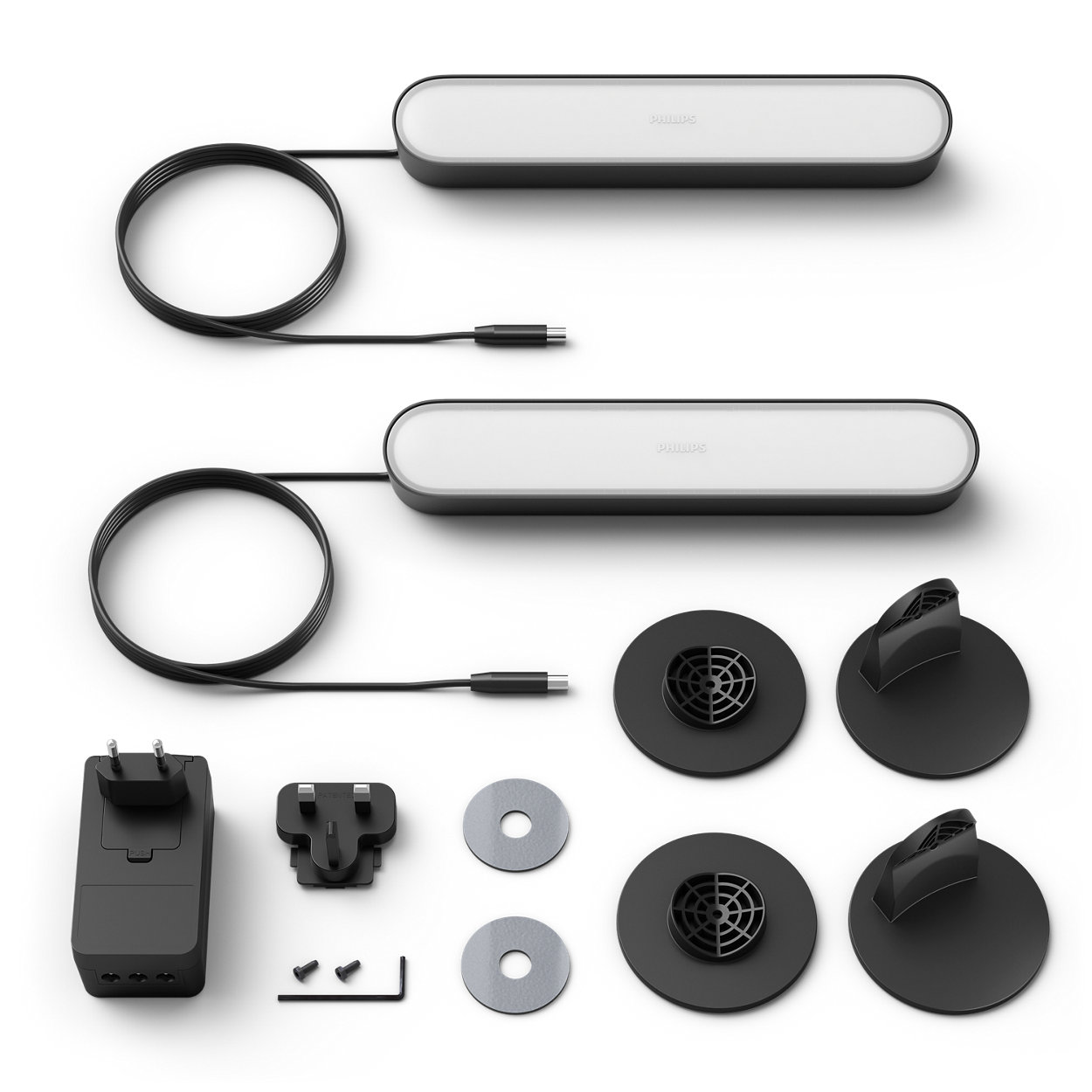 Philips Hue | Lightbar Twin Pack | Hue Play | 42 W | 2000-6500 Hue White Color Ambiance